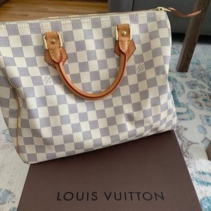 Louis Vuitton Speedy 30 Damier Azur